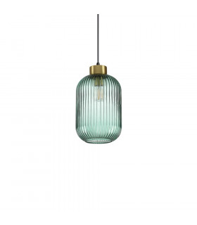 Suspension design Mint-1 Verre Vert 1 ampoule 29,5cm