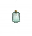 Design suspension Mint-1 Green glass 1 bulb 29.5cm