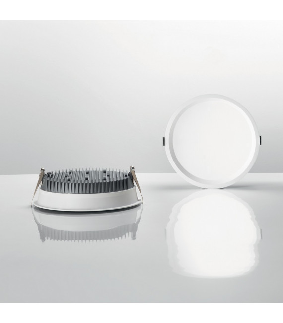 Spot encastré Deep Aluminium blanc 1 ampoule 6cm
