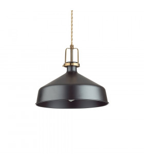 Sospensione Eris-1 Metallo Nero 1 lampadina 33cm