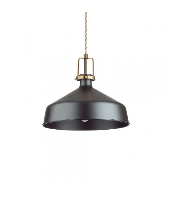 Anhänger Eris-1 Schwarzes Metall 1 Birne 33cm