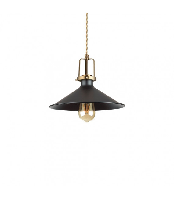 Suspension Eris-3 Métal Noir 1 ampoule 31cm