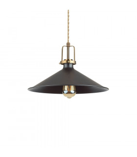 Eris-4 Black Metal pendant light 1 bulb 32cm