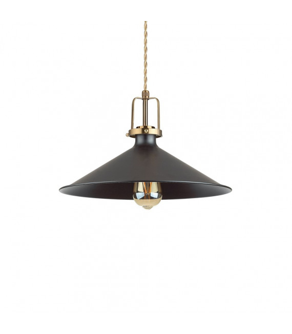 Eris-4 Lampada a sospensione in metallo nero 1 lampadina 32cm