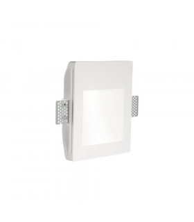 Applique da incasso Walky-1 Gesso bianco 1 lampadina 17,2 cm