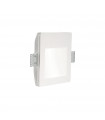 Recessed wall light Walky-1 White gypsum 1 bulb 17.2cm
