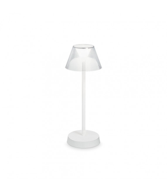 Lampada da tavolo Lolita Metallo bianco 1 lampadina 34,5 cm