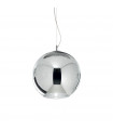 Nemo Metal Chrome pendant light 1 bulb 45cm