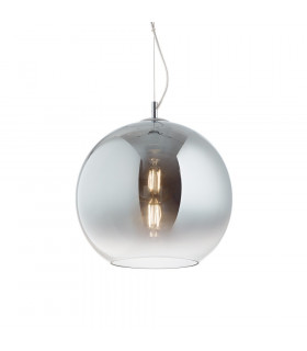 Nemo Metal Pendant Chrome Shades 1 bulb 55cm