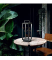 Portable garden lamp Stardust Glass, metal, aluminum Anthracite 1 bulb 35cm