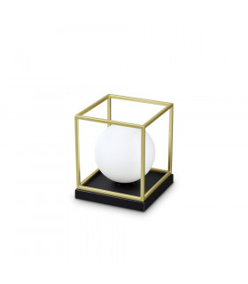 Lampada da tavolo Lingotto Vetro, metallo Ottone 1 lampadina 22cm