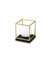 Table lamp Lingotto Glass, metal Brass 1 bulb 22cm