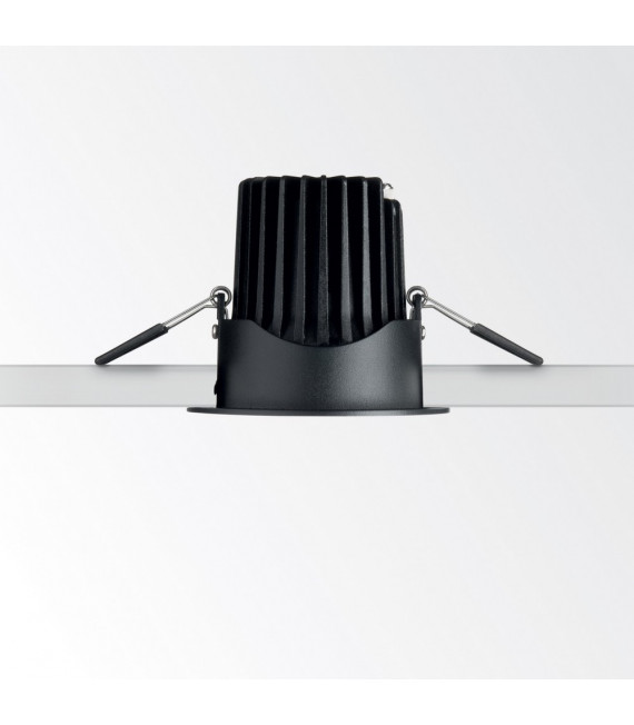 Einbaustrahler Room-33 Metall, Aluminium Schwarz 1 Glühbirne 8cm