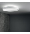 Integrated LED ceiling light Fly Metal, aluminium, white plastic 1 bulb 7cm