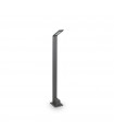 Garden bollard Agos Metal, aluminum Anthracite 1 bulb 80cm