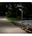 Agos garden bollard Metal, aluminum Anthracite 1 bulb 60cm