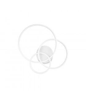 Applique a LED integrata Struttura Metallo, plastica bianca 1 lampadina 10cm