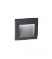 Recessed garden wall lamp Wire Glass, metal, aluminum Anthracite 1 bulb 9cm