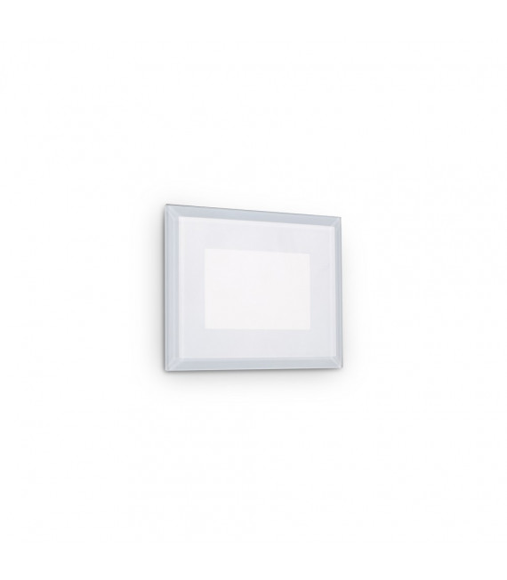 Applique encastrée de jardin Indio Verre,métal,aluminium blanc 1 ampoule 8cm