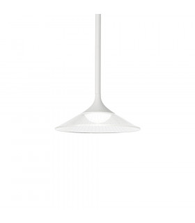 Suspension Tristan 1 ampoule Métal,aluminium blanc