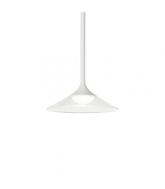 Tristan pendant lamp 1 bulb Metal, white aluminum