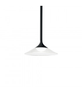 Lámpara colgante Tristan 1 bombilla Metal, aluminio Negro
