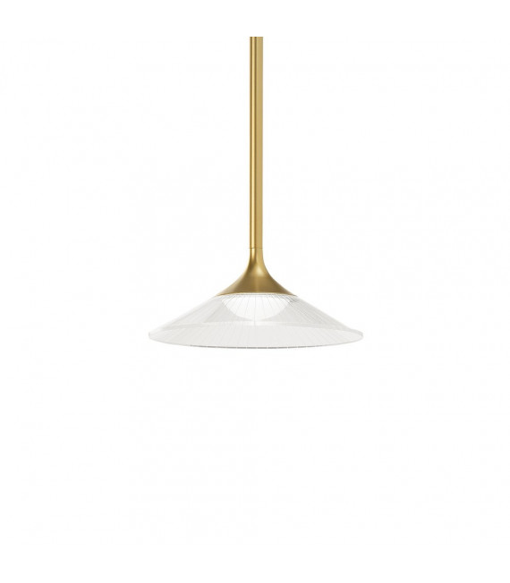 Lámpara colgante Tristan 1 bombilla Metal, aluminio Oro