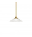 Suspension Tristan 1 ampoule Métal,aluminium Or