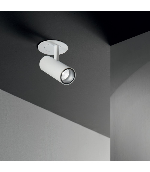 Foco empotrable Play Metal aluminio blanco 1 bombilla 12,5cm