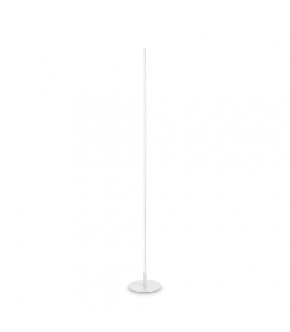 Integrierte LED-Stehleuchte Yoko Metall, Aluminium, weißer Kunststoff 1 Glühbirne 146,5cm