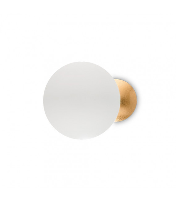 Eclissi wall light 1 bulb Metal White gold