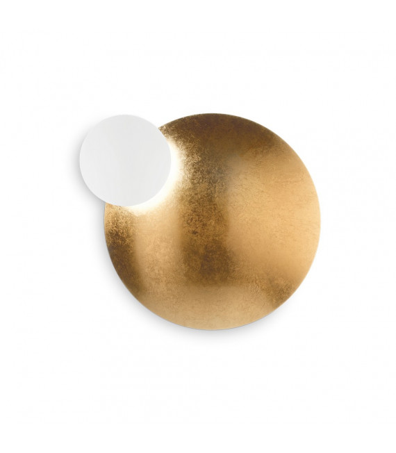 Eclissi applique 1 lampadina Metallo Oro bianco