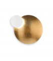 Eclissi wall light 1 bulb Metal White gold