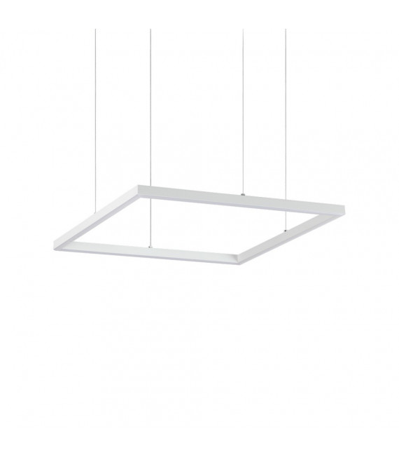 Oracle integrated LED suspension 1 bulb Metal, aluminium, white plastic