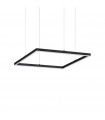 Integrated LED suspension Oracle 1 bulb Metal, aluminium, plastic Black