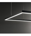 Suspension LED intégré Oracle 1 ampoule Métal,aluminium,plastique Noir