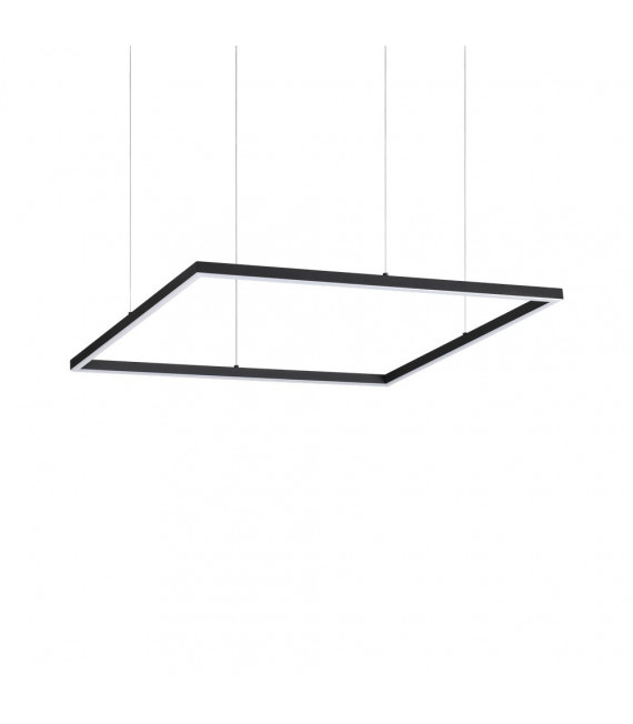 Suspensión LED integrada Oracle 1 bombilla Metal, aluminio, plástico Negro