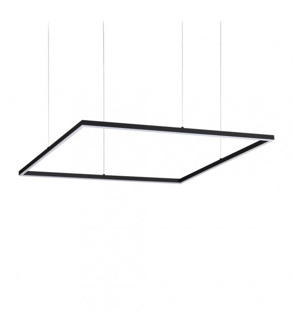 Suspensión LED integrada Oracle 1 bombilla Metal, aluminio, plástico Negro