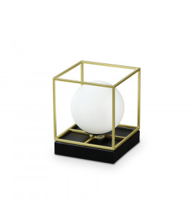 Lingotto table lamp Glass, metal Brass 1 bulb 15cm