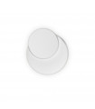 Applique murale Pouche Verre,métal blanc 1 ampoule 25cm