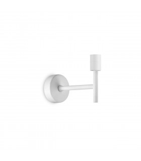 Lampada da parete Set Metallo, alluminio bianco 1 lampadina 16cm