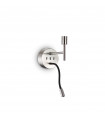 Applique avec liseuse Set Métal,aluminium Nickel 20,5 Cm