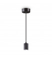 Design suspension Set 1 bulb Metal, aluminum Black