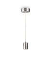Design suspension Set 1 bulb Metal, aluminum Nickel