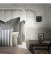 Wall lamp with reading lamp Bean Glass, white metal 1 bulb 8.5cm