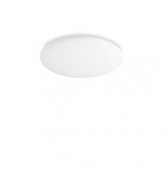 Plafonnier Level Verre,métal blanc 1 ampoule 8,5cm