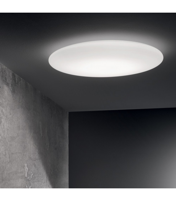 Plafoniera Level Glass, metallo bianco 1 lampadina 8,5cm