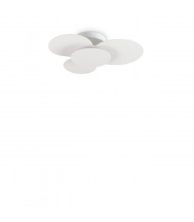 Plafón Nube metal Blanco 1 bombilla 14cm