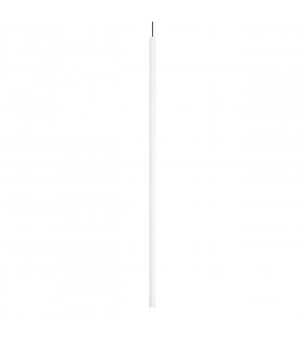 Lámpara colgante de diseño Filo 1 bombilla Metal, aluminio blanco