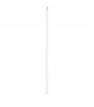 Filo design pendant lamp 1 bulb Metal, white aluminum